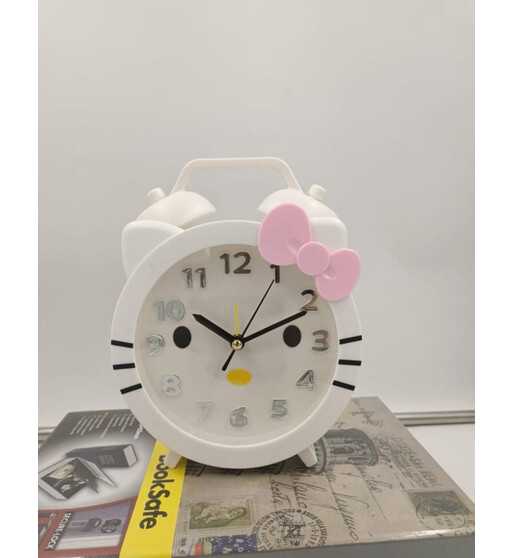 Hello Kitty Dizaynlı Stolüstü Budilnik – Uşaqlar Üçün Sevimli və Funksional Saat