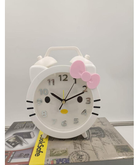Hello Kitty Dizaynlı Stolüstü Budilnik – Uşaqlar Üçün Sevimli və Funksional Saat