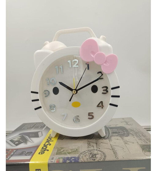 Hello Kitty Dizaynlı Stolüstü Budilnik – Uşaqlar Üçün Sevimli və Funksional Saat