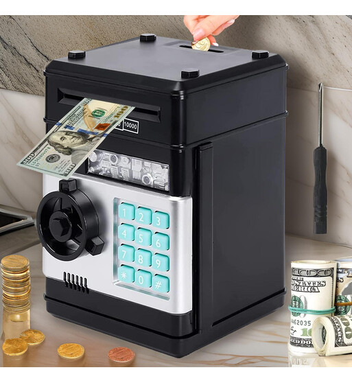 Kodlu Qumbara – Uşaqlar üçün Şifrəli Mini ATM Qumbarası