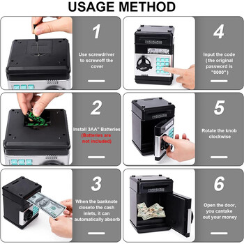 Kodlu Qumbara – Uşaqlar üçün Şifrəli Mini ATM Qumbarası