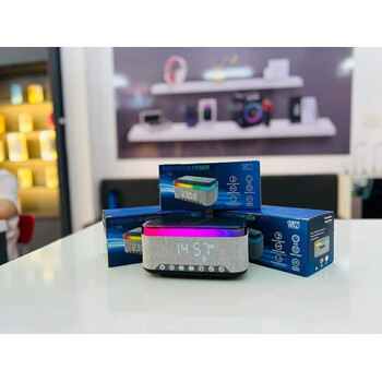 Multifunksional Bluetooth Kolonka və Powerbank – Simsiz Şarj və Rəngli İşıq