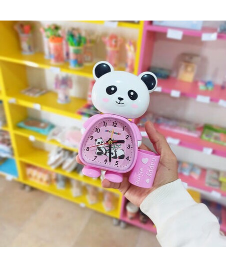 Panda Dizaynlı Qələm Qabı və Budilnik