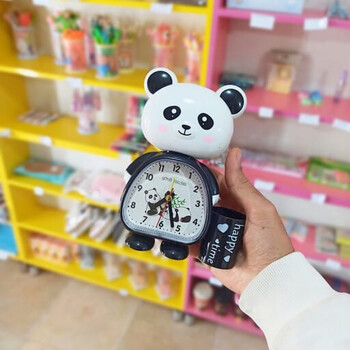 Panda Dizaynlı Qələm Qabı və Budilnik