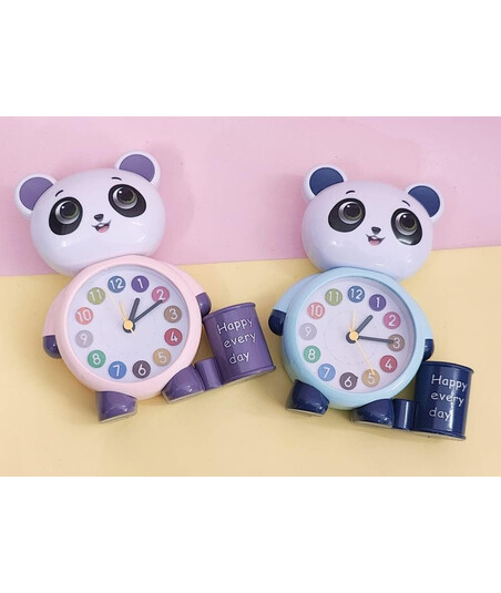 Panda Dizaynlı Qələm Qabı və Budilnik