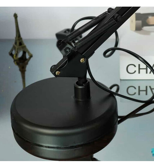 Stol Üstü Metal Lampa – Fırlanan Başlıqlı və LED İşıqlı