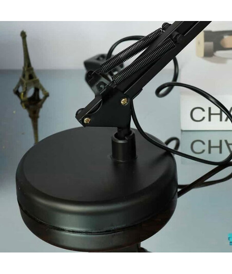 Stol Üstü Metal Lampa – Fırlanan Başlıqlı və LED İşıqlı