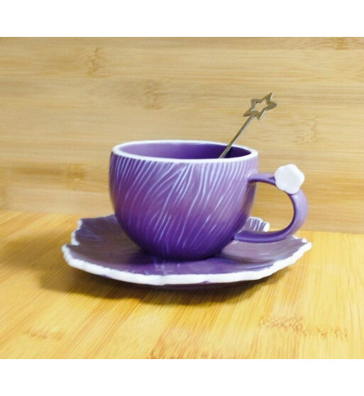 Çay/Qəhvə Fincan Dəsti – Yüksək Keyfiyyətli Keramika Fincan və Qaşıq
