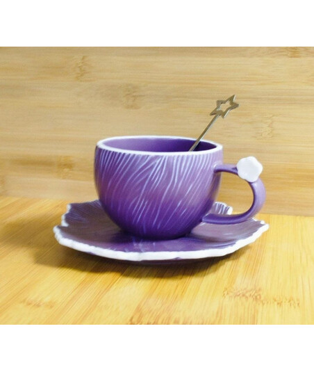 Çay/Qəhvə Fincan Dəsti – Yüksək Keyfiyyətli Keramika Fincan və Qaşıq