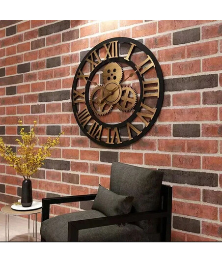 Dəmir Divar Saatı – Retro LOFT Dizayn və Səsiz İşləmə