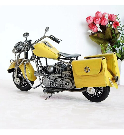 Stol Üstü Metal Motosiklet Suvenir – Vintage Dizayn