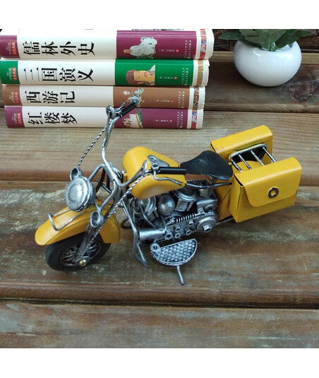 Stol Üstü Metal Motosiklet Suvenir – Vintage Dizayn