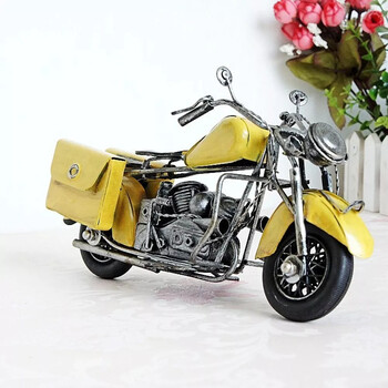 Stol Üstü Metal Motosiklet Suvenir – Vintage Dizayn