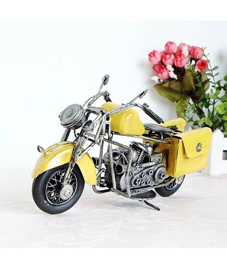 Stol Üstü Metal Motosiklet Suvenir – Vintage Dizayn