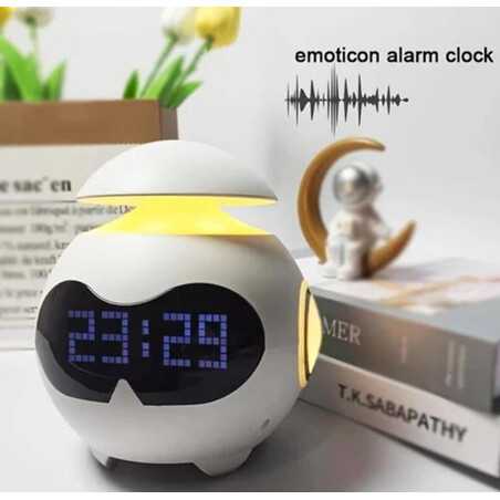 Çoxfunksiyalı Zəngli Saat | Emoji, Bluetooth Dinamik, Gecə İşığı | dopamin.az