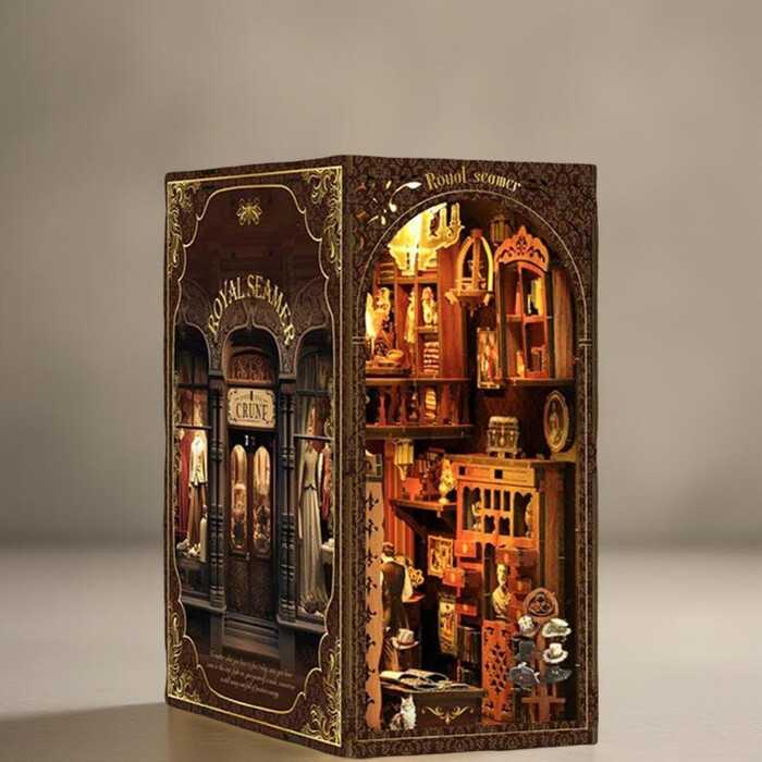 DIY Kitab Rəfi Dekoru ("Book Nook") | LED İşıqlı Miniatür Ev | dopamin.az
