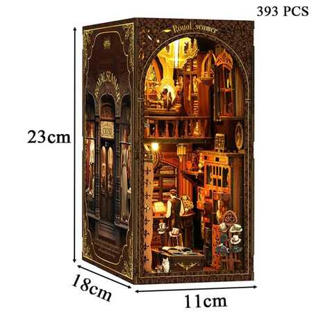 DIY Kitab Rəfi Dekoru ("Book Nook") | LED İşıqlı Miniatür Ev | dopamin.az