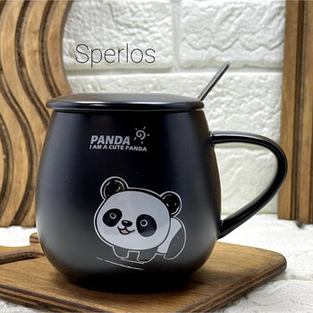 Ağ-Qara Panda Dizaynlı Keramika Çay-Qəhvə Fincanı – Zərif və Sevimli