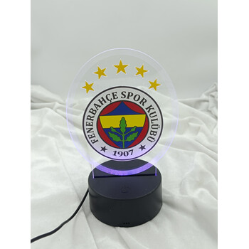 Fenerbahçe İşıqlı Hədiyyəlik Gecə Lampası – ABS və Akrilik Material, Unikal Dizayn