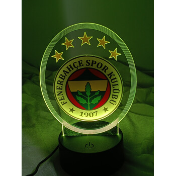 Fenerbahçe İşıqlı Hədiyyəlik Gecə Lampası – ABS və Akrilik Material, Unikal Dizayn