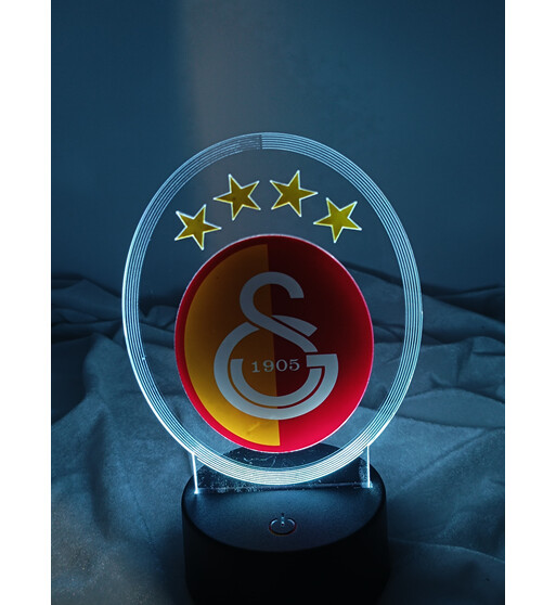 Galatasaray Loqolu LED İşıqlı Futbol Dekoru – Rəsmi Komanda Dizaynı