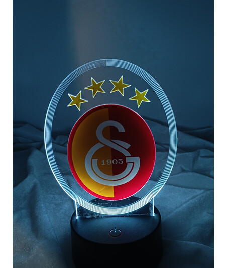 Galatasaray Loqolu LED İşıqlı Futbol Dekoru – Rəsmi Komanda Dizaynı