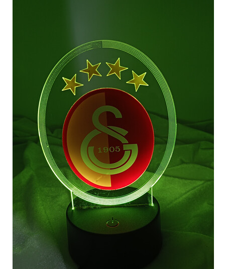 Galatasaray Loqolu LED İşıqlı Futbol Dekoru – Rəsmi Komanda Dizaynı