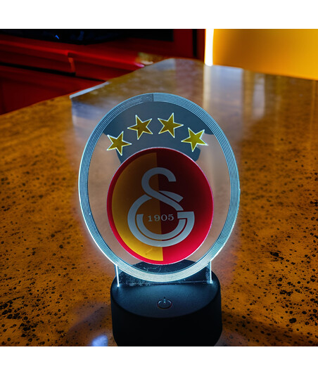 Galatasaray Loqolu LED İşıqlı Futbol Dekoru – Rəsmi Komanda Dizaynı