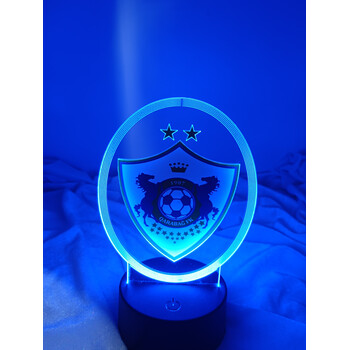 Qarabağ FK Loqolu LED İşıqlı Futbol Dekoru – Rəsmi Komanda Dizaynı