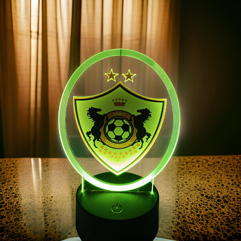 Qarabağ FK Loqolu LED İşıqlı Futbol Dekoru – Rəsmi Komanda Dizaynı