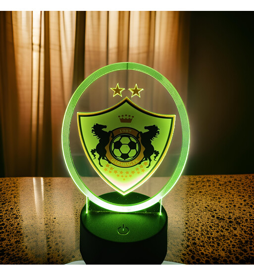 Qarabağ FK Loqolu LED İşıqlı Futbol Dekoru – Rəsmi Komanda Dizaynı