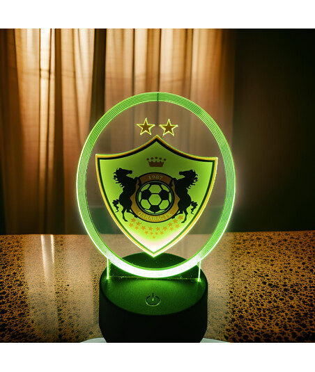 Qarabağ FK Loqolu LED İşıqlı Futbol Dekoru – Rəsmi Komanda Dizaynı